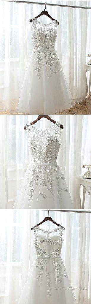 Charming A Line Lace Short Prom Dress, Lace Homecoming Dress Main image