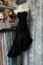 Girlhomeshops-Champagne Short Ruffle Satin Homecoming Dress Birthday Dress