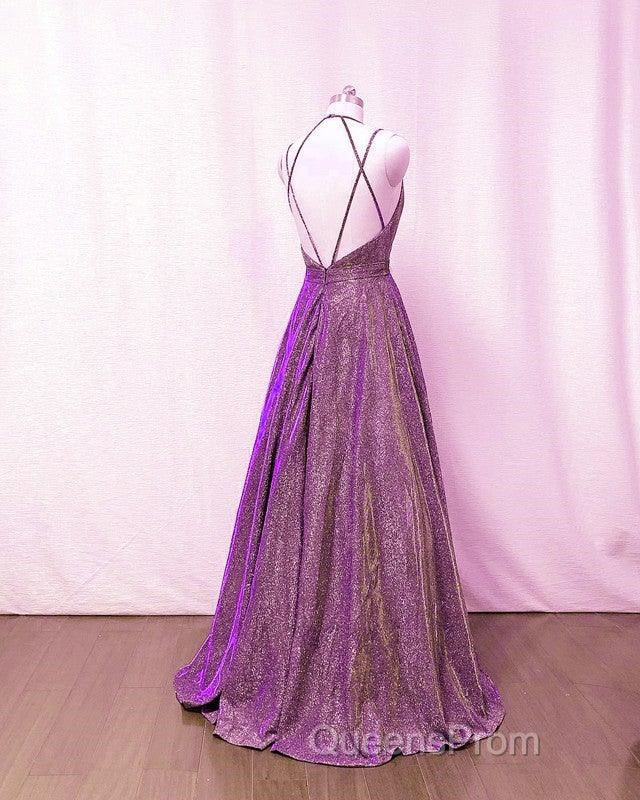 Glitter Ball Gown Evening Prom Dress Cross Back Secondary image