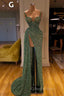 Glitter Off-the-Shoulder Slim Mermaid Evening Prom Party GownsSleeveless Mermaid Evening Gowns