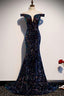 Glitter sequins evening dress,Mermaid Long Prom Dress,Maxi Dresses
