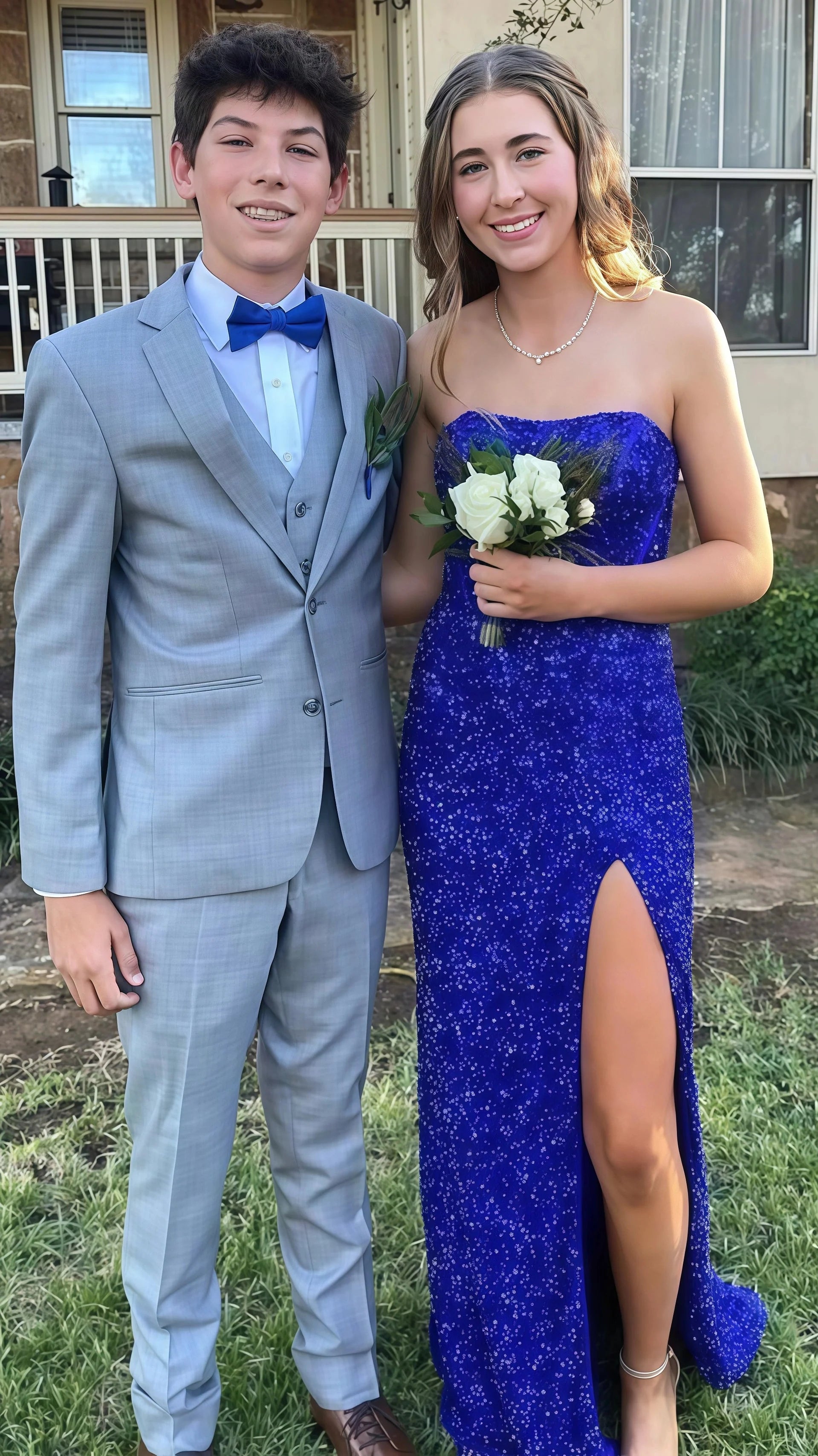 Gold Sequin Strapless Backless Mermaid Classy Prom Dress
