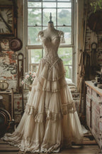 Gorgeous A Line Sweetheart Layered Tulle Long Classy Prom Dress, Classy Evening Dress