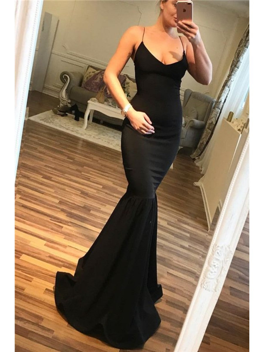 Straps Mermaid Classy Prom Dress Long Online Classy Evening Dress Main image