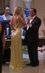 Gorgeous Mermaid Spaghetti Straps Floor Length Yellow Classy Evening Dress Backless Classy Prom Dress