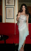 Gorgeous Mermaid Strapless Chiffon Blue Classy Prom Dress Classy Evening Dress