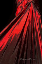 Gorgeous Mermaid Sweetheart Red Taffeta Long Evening Dress Evening Prom Dress