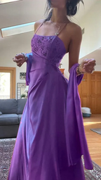 Gorgeous Pink A Line Beaded Classy Prom Dress Long Classy Evening Gown