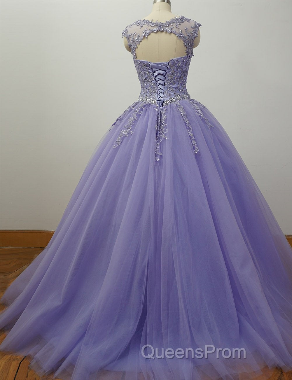 Gorgeous Quinceanera Dress With Applique And Beadings, Purple Formal Gowns Secondary image