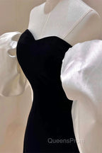 Gorgeous Sheath Off The Shoulder Black Velvet Evening Dress Evening Prom Dress Birthday Outfits
