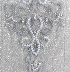Gorgeous Silver Mermaid Off-The-Shoulder Beaded Sparkly Tulle Train Classy Prom Dress