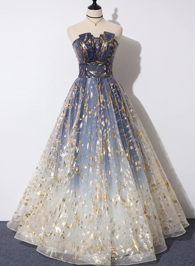 Gorgeous Tulle A-Line Party Gown, Fashionable Classy Prom Dress Main image
