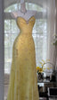 Gorgeous Butter Yellow Spaghetti Straps A-Line Tulle Beaded Long Classy Prom Dress Backless Classy Evening Gowns