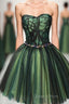 Stylish Tulle Lace Short Evening Prom Dress, Cute Evening Dress
