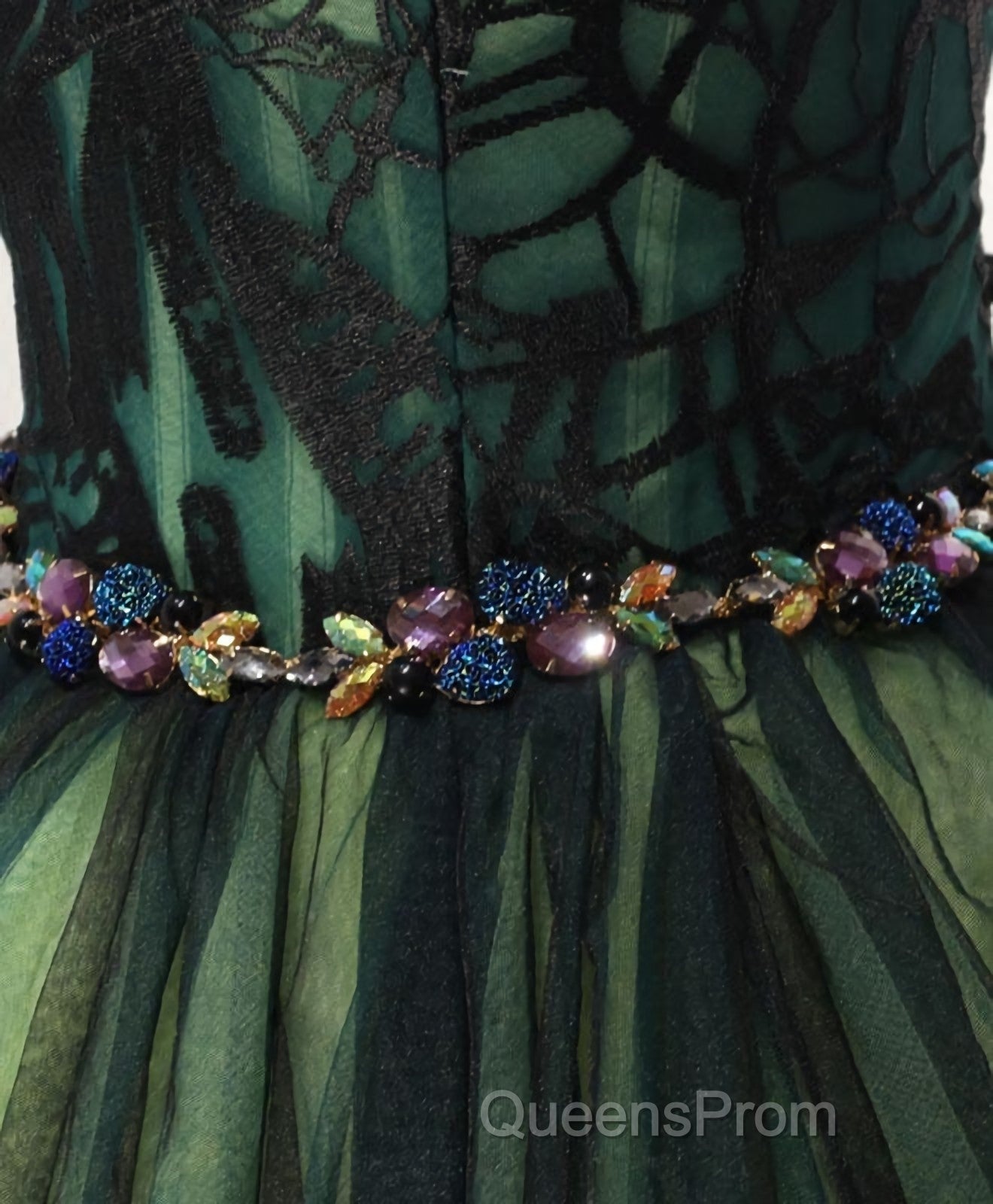 Stylish Tulle Lace Short Evening Prom Dress, Cute Evening Dress