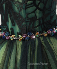 Stylish Tulle Lace Short Evening Prom Dress, Cute Evening Dress