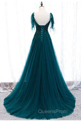 Green Formal Dress Evening Prom Dress Handmade Womens Evening Prom Wedding Party Dress