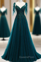 Green Formal Dress Evening Prom Dress Handmade Womens Evening Prom Wedding Party Dress