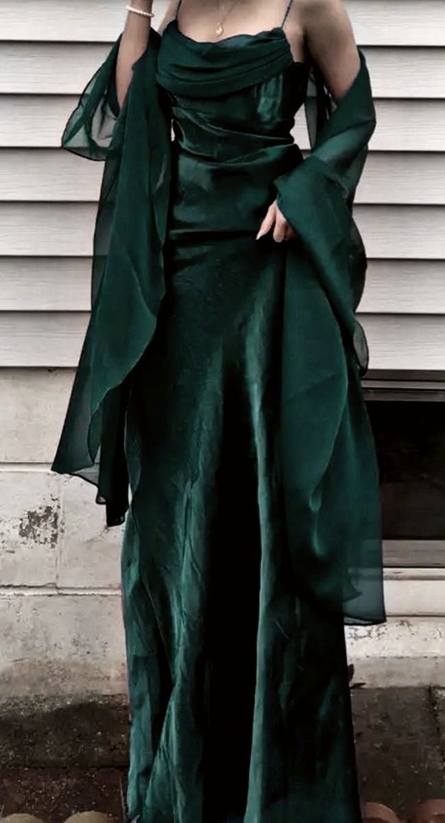 Green Long Classy Prom Dress, Classy Evening Gowns