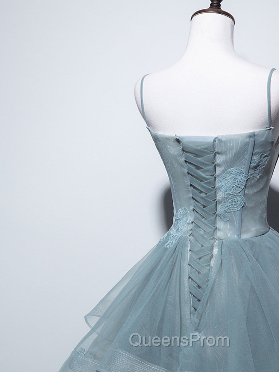 Green Long Evening Prom Dress, Green Evening Graduation Dress With Lace