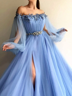 Blue/Green New Fashion Classy Evening Dress Classy Prom Gown