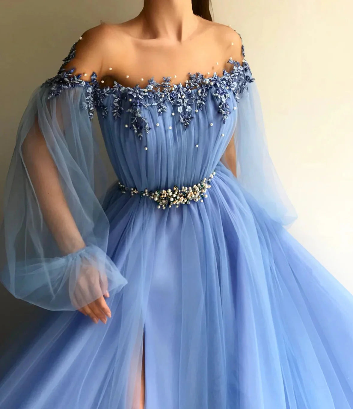 Blue/Green New Fashion Classy Evening Dress Classy Prom Gown