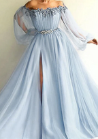 Blue/Green New Fashion Classy Evening Dress Classy Prom Gown