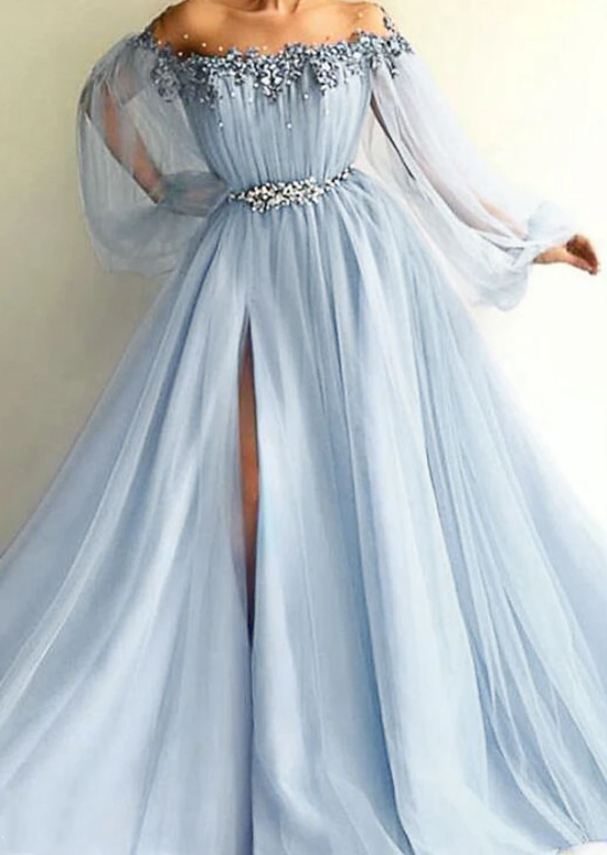Blue/Green New Fashion Classy Evening Dress Classy Prom Gown