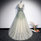 Green Tulle Long Classy Prom Dress Classy Evening Dress Classy Evening Dress