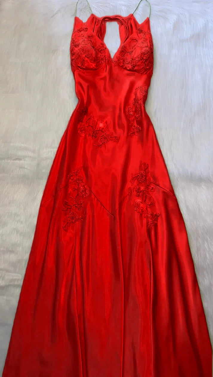 Green V Neck Long Classy Prom Dress