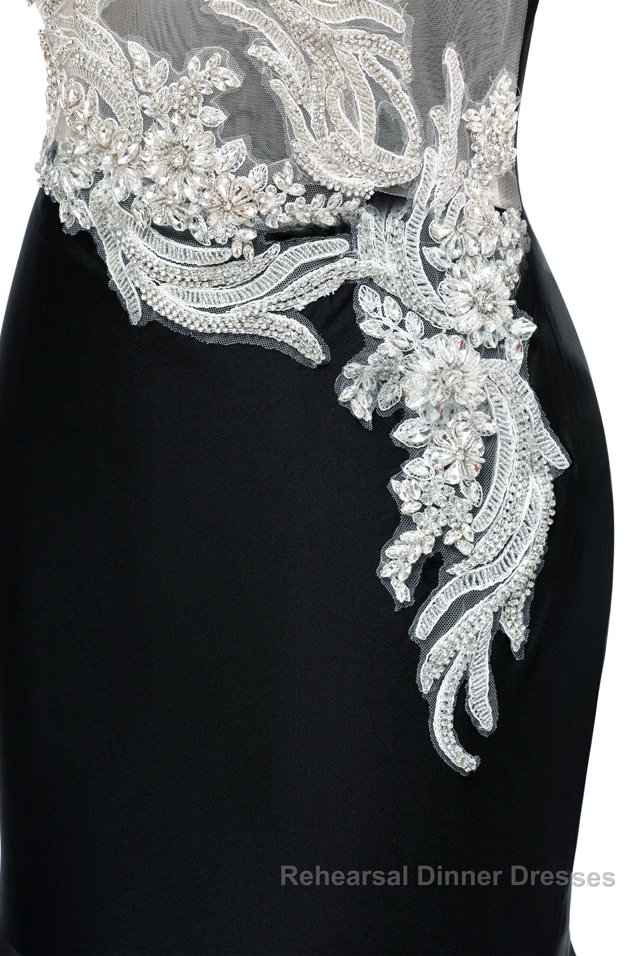 Portrait Trumpet Sweep Train Sleeveless Beading Evening Dresses