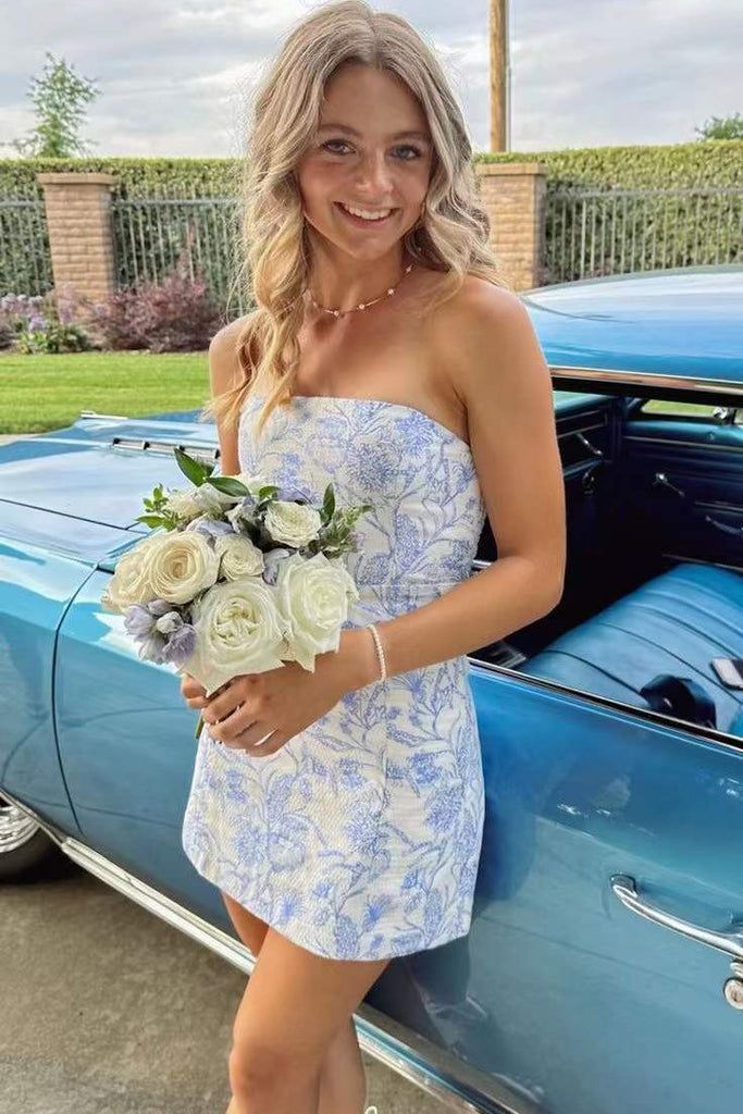 Homecoming Dress Short Classy Prom Dress Cocktail Dress Strapless Short Homecoming Dress