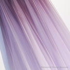 Unique A Line Ombre Purple Beading Prom Dresses With Lace Up Long Dance Dresses