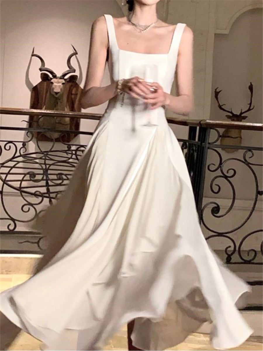 Ivory Classy Prom Dress Party Dress
