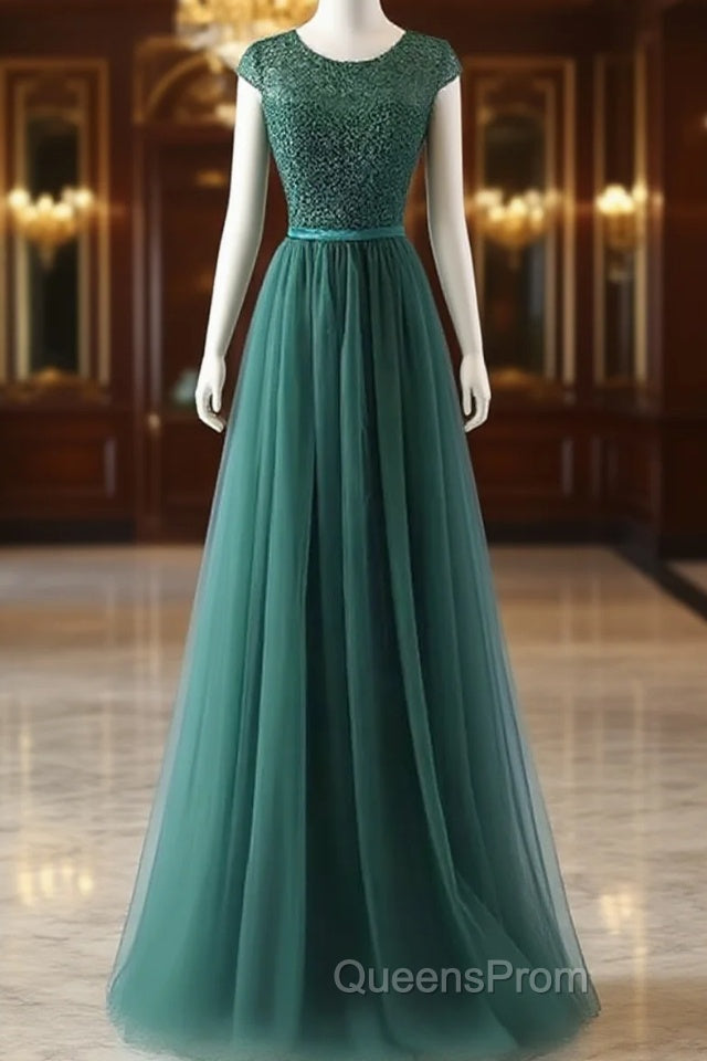 Lace And Tulle Beautiful Bridesmaid Dress, Elegant Formal Dress Main image