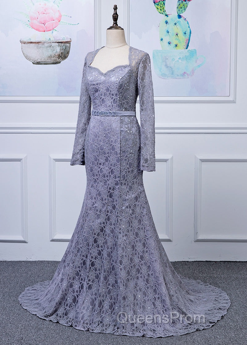 Lace Long Sleeves Trumpet/Mermaid Mother Of The Bride Dress Secondary image