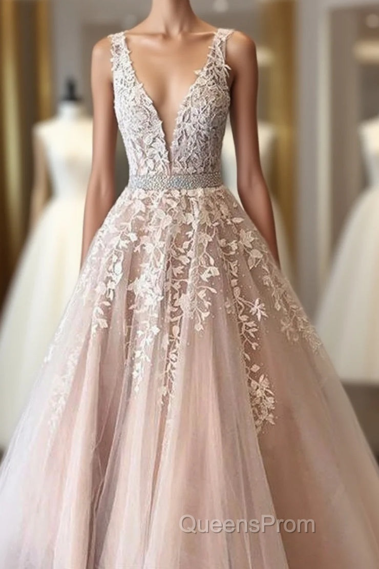 Lace Evening Prom Dress Long Formal Dress, Evening Dress, Dance Dress, Graduation Party Dress Main image