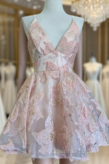 Lace Short Homecoming Dress