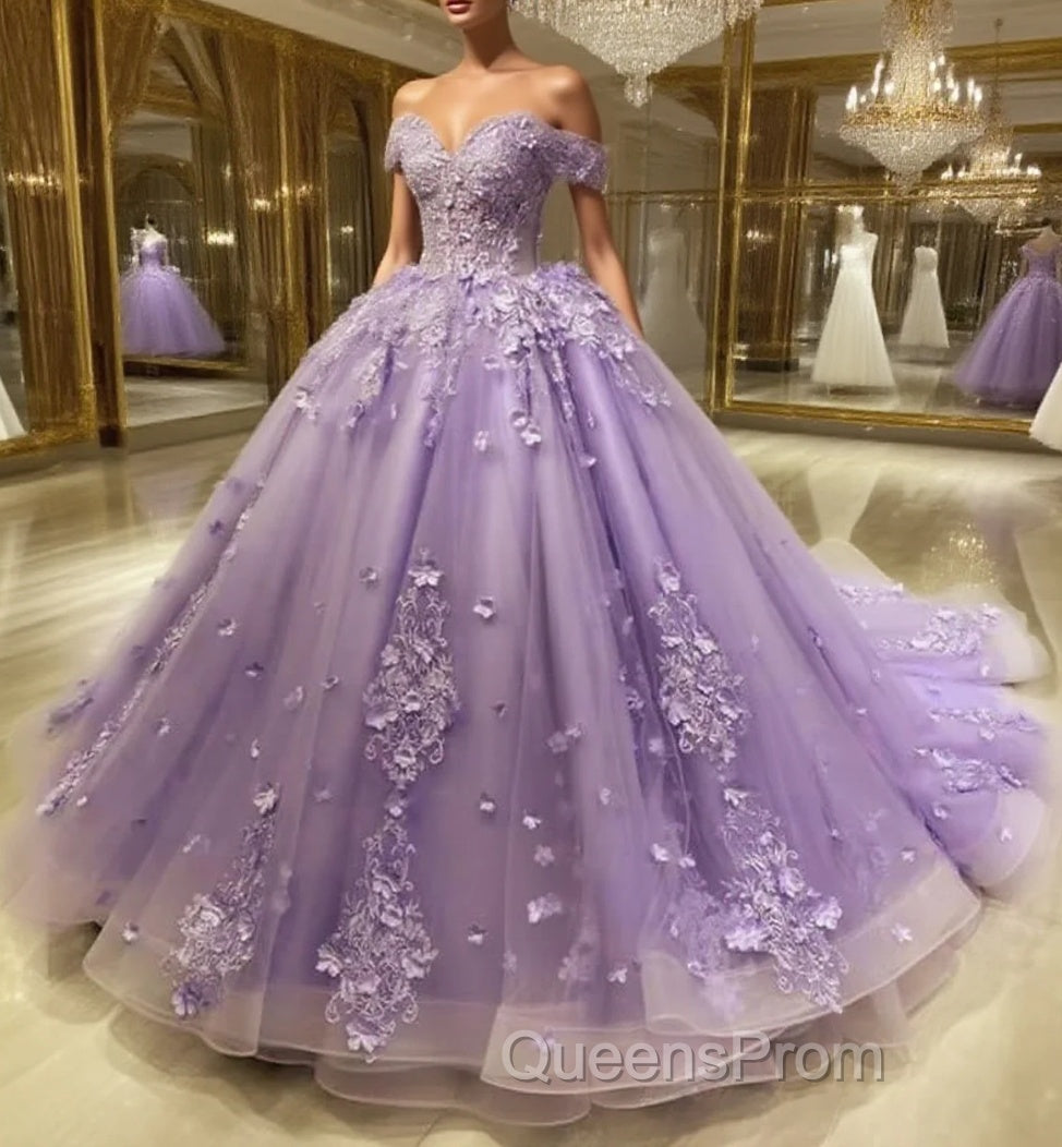 Lace Sky Blue Off the Shoulder Ball Gown Quinceanera Dress Main image