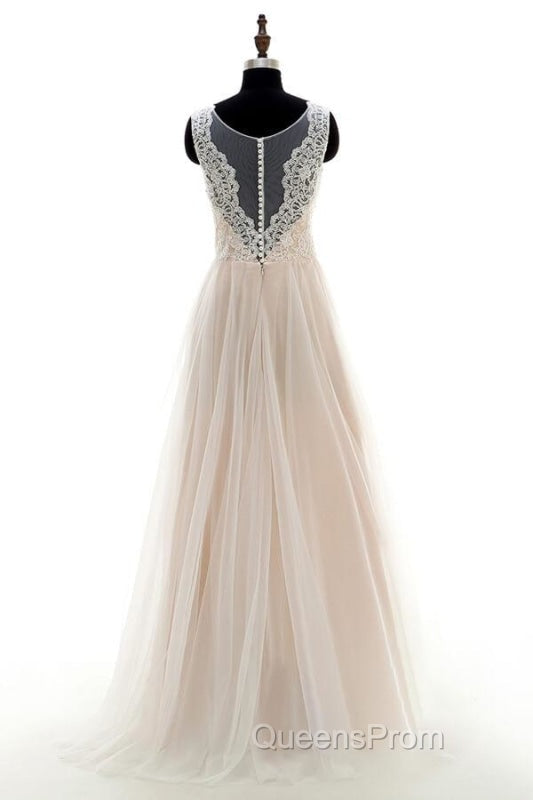 Lace Tulle A-line Floor Length Wedding Dress Secondary image