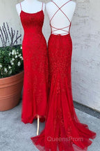 Lavender Lace Corset Evening Prom Dress Mermaid Scoop Evening Dress With Beading