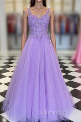 Lavender Evening Prom Dress, Formal Dress, Evening Dress, Dance Dress, Graduation Party Dress
