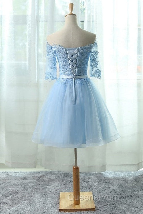 Light Blue Charming Homecoming Dress, Lovely Short Evening Prom Dress, Formal Dress Secondary image
