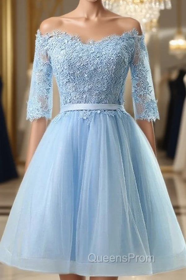 Light Blue Charming Homecoming Dress, Lovely Short Evening Prom Dress, Formal Dress Main image