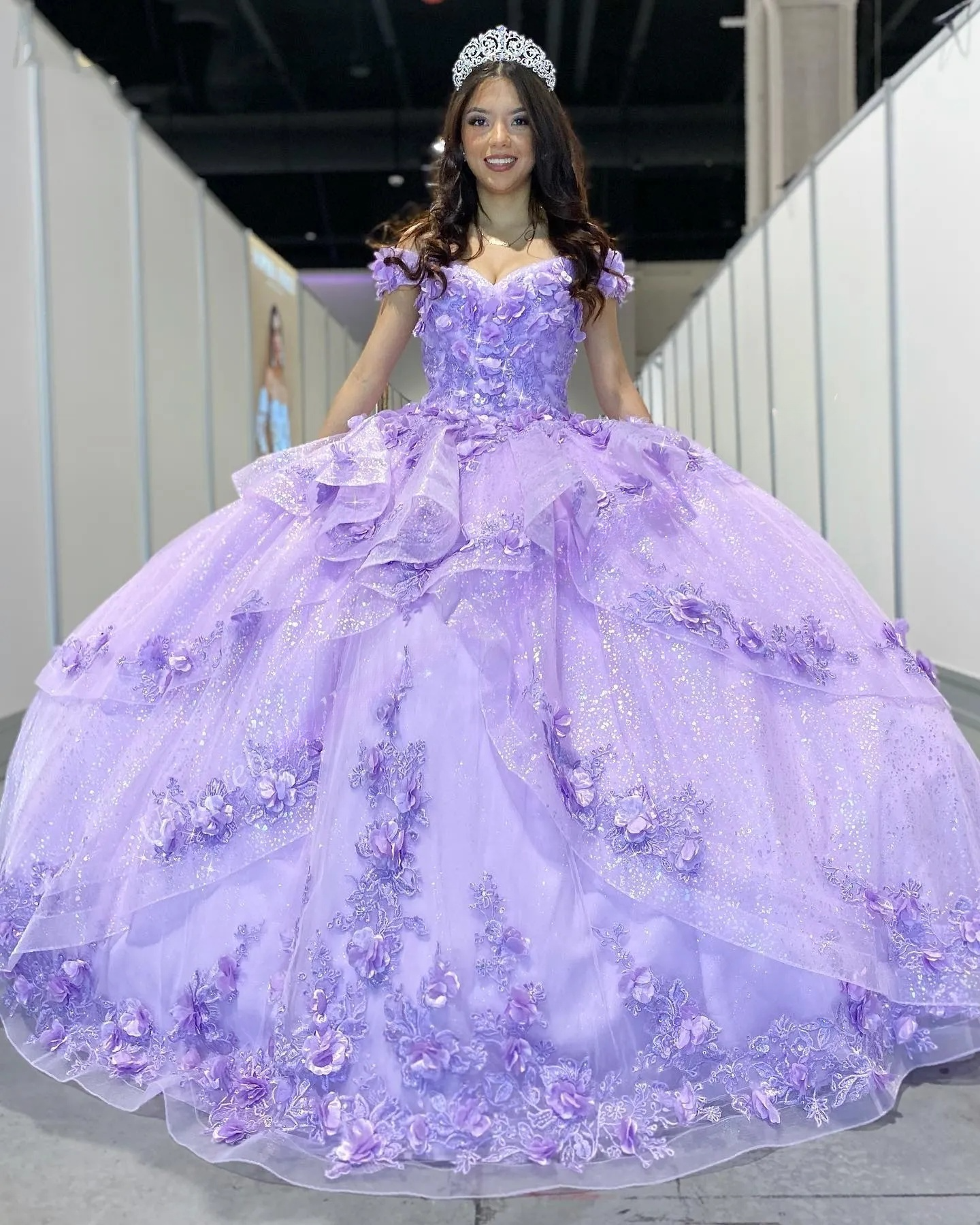 Light Blue Sparkly Off The Shoulder Appliques Classy Prom Dress Quinceanera Dress Sweet 16 Classy Prom Dress Ball Gown