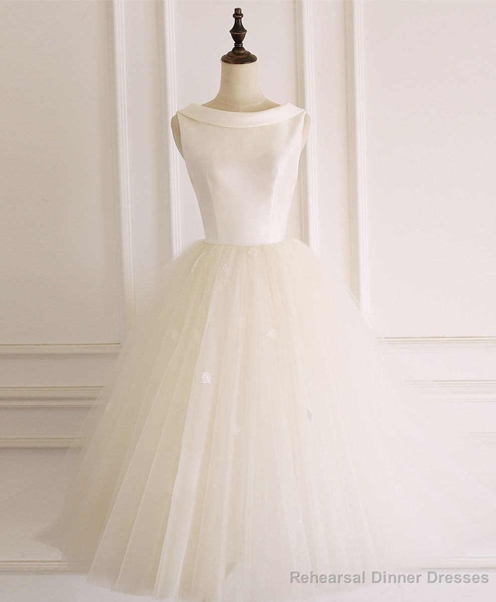 Light Champagne Tulle Short Prom Dress Tulle Homecoming Dress Main image