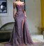 Light Purple High Split Classy Evening Dress, Sweetheart Mermaid Classy Prom Dress, Elegant Dress For Wedding