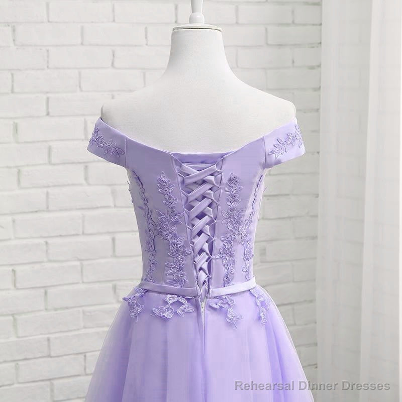 Light Purple Short Bridesmaid Dress , Tulle with Lace New Formal Dresses Secondary image