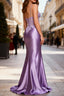 Lilac Floral Elegant Mermaid Corset Long Evening Prom Dress