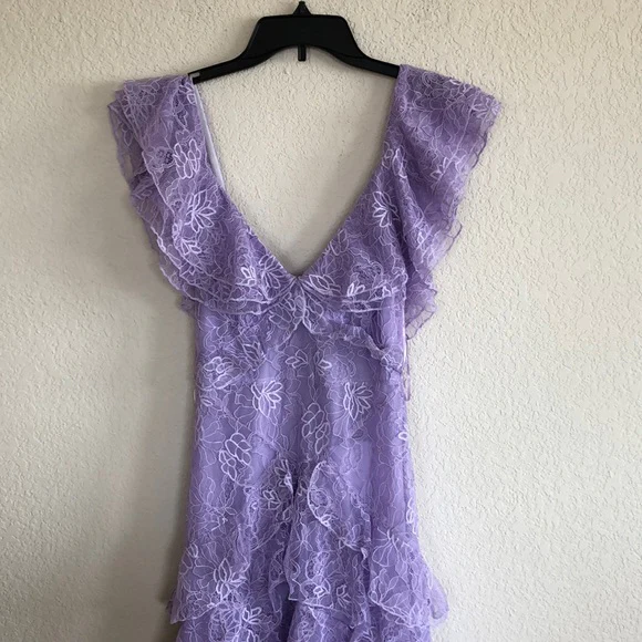 Lilac Lace Long Classy Prom Dress Classy Evening Gown Party Dress Secondary image